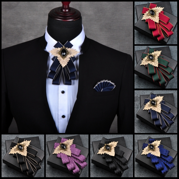Women Jewelry Accessories For Black Dress - Галстук-бабочка в британском стиле, красно-черный ретро