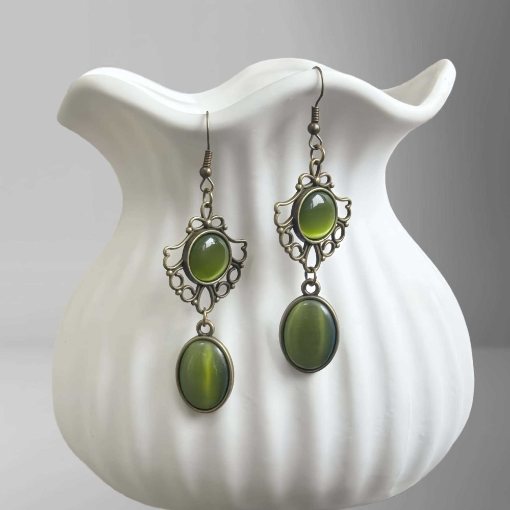 Women'S Victorian Era Accessories - Ретро-сережки в викторианском стиле с ажурным
