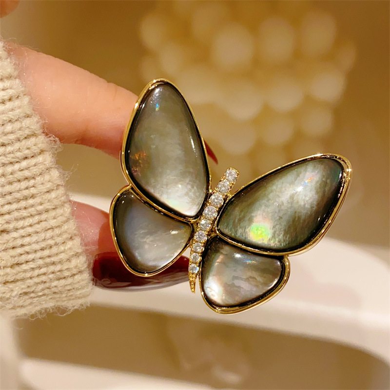 Women Jewelry Accessories For Black Dress - Броши-бабочки для женщин, позолоченные модные украшения,