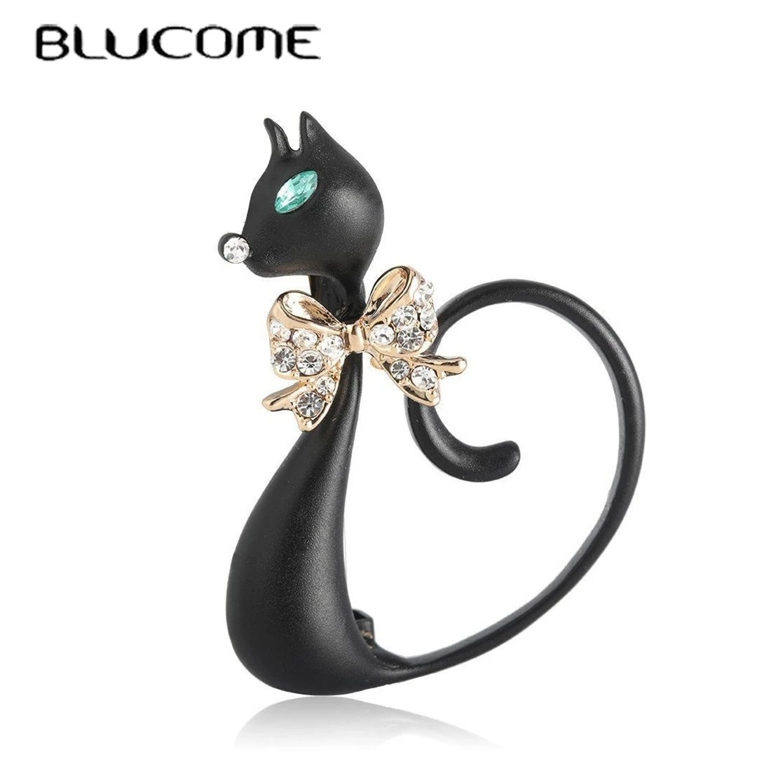 Women Jewelry Accessories For Black Dress - Женская/Детская Медная брошь Blucome, черная брошь