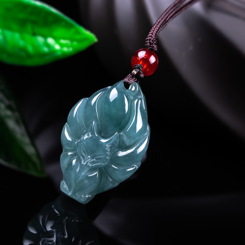 Women'S Accessories And Jewelry - Натуральный бирманский нефритовый кулон-лиса, винтажные аксессуары,