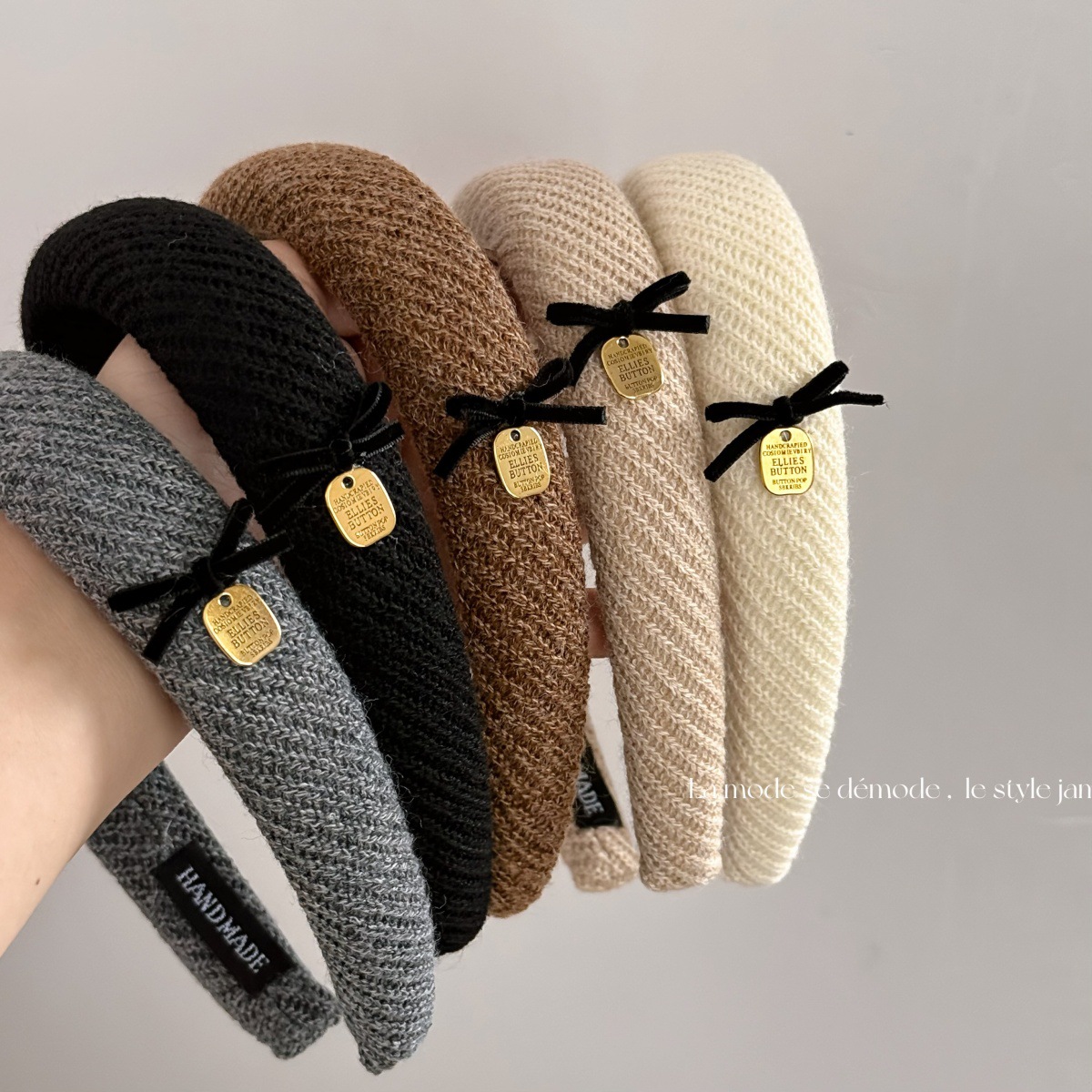 Accessories Brand For Women - Совершенно новая нежная коричневая тканевая повязка