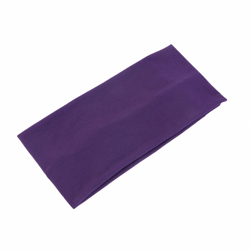 Women'S Running Accessories - Однотонная эластичная широкая повязка на голову