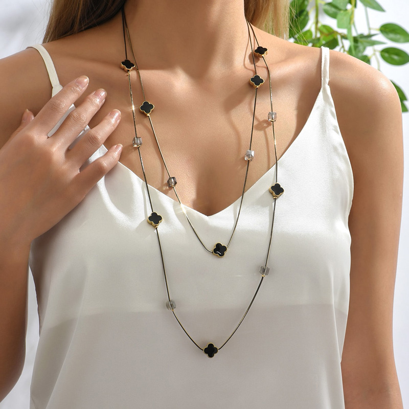 Многослойная цепочка с черными – обзор и цена Women Jewelry Accessories For Black Dress