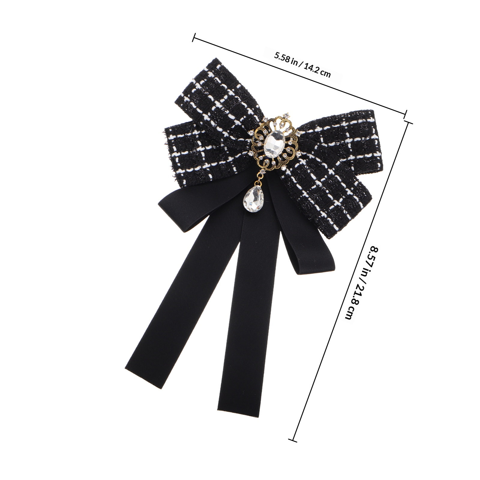 Брошь-бант для платья, галстук – обзор и цена Women Jewelry Accessories For Black Dress