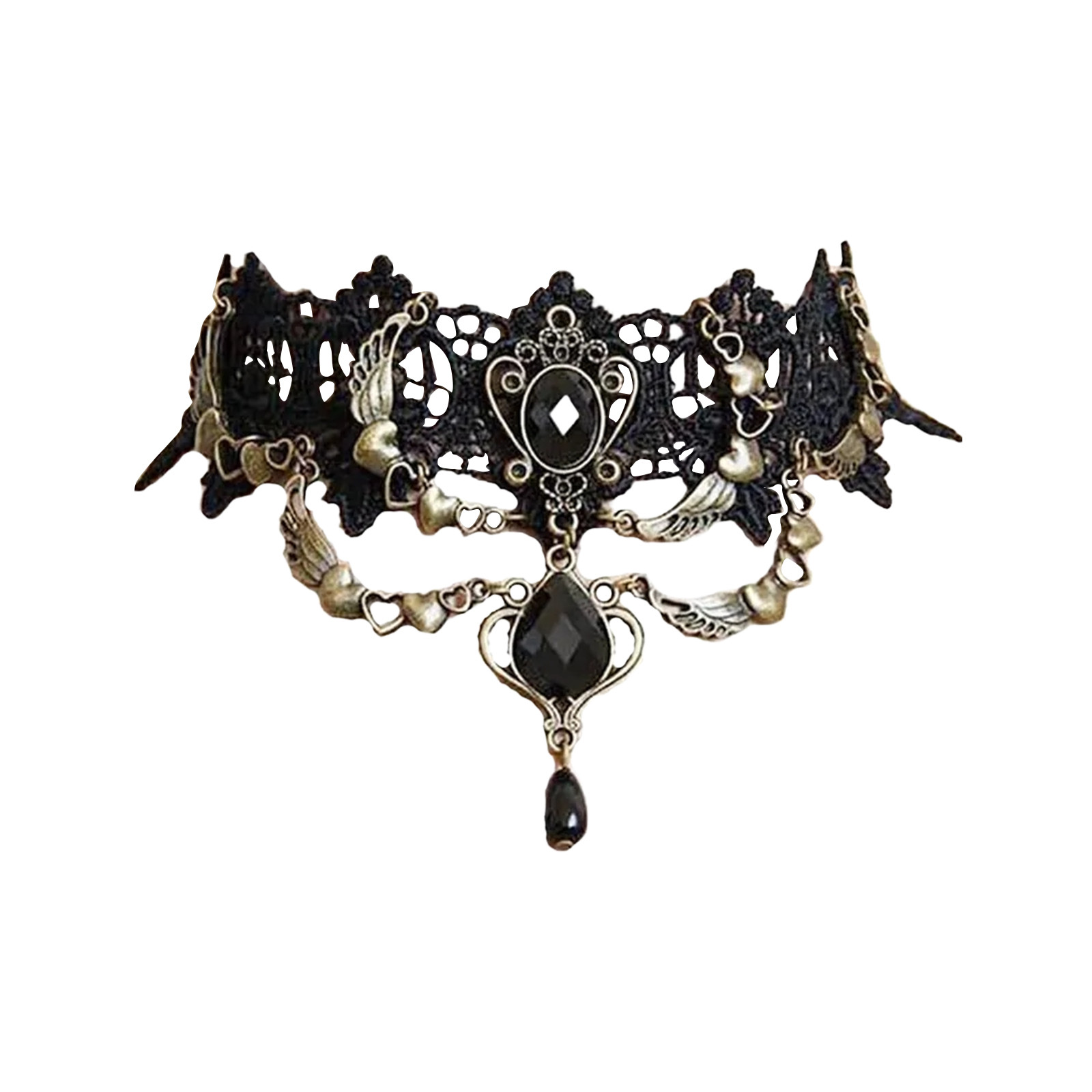 Готическое черное кружевное ож – обзор и цена Women Jewelry Accessories For Black Dress